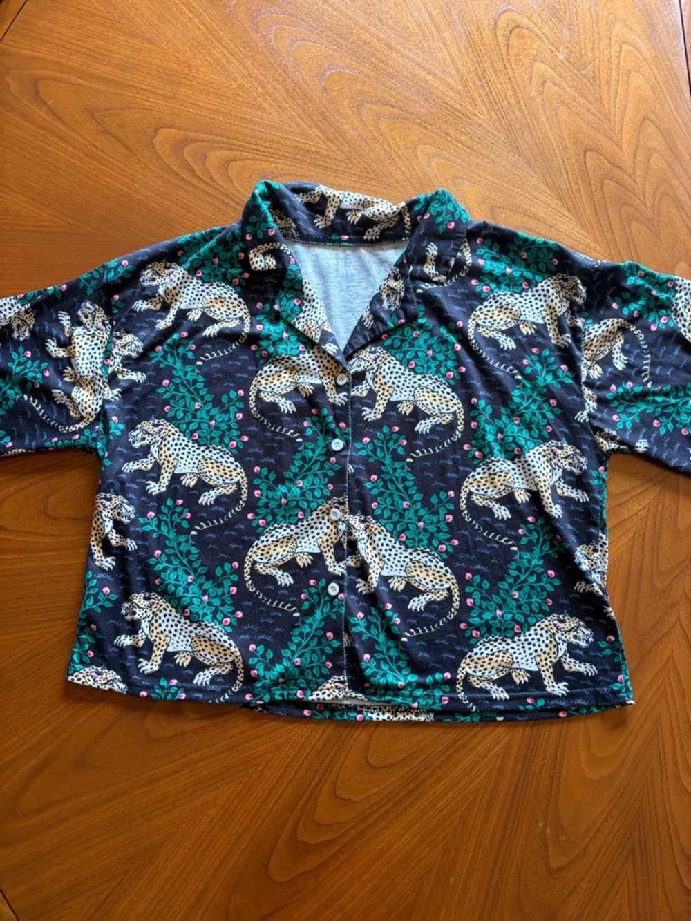 Leopard Print Pajama Set - Picture 2 of 5